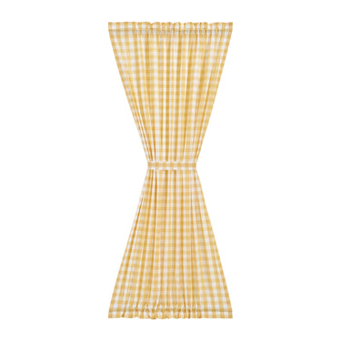 Annie Buffalo Yellow Check Door Panel Curtain 72